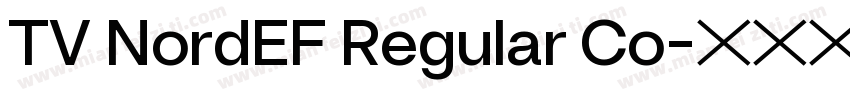 TV NordEF Regular Co字体转换